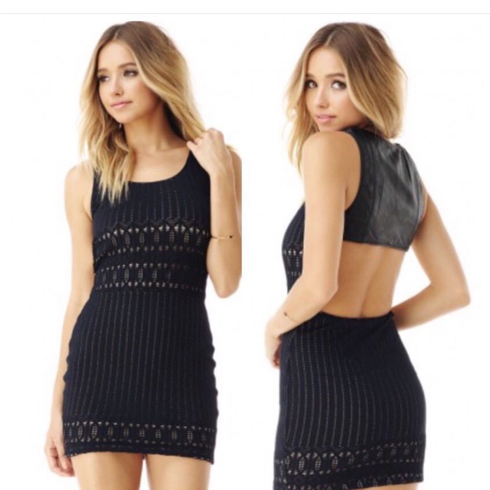 Sky Black Mini Dress
